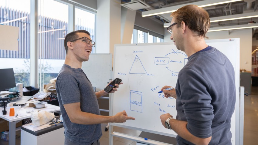 Student draws on experience to transform assistive communication